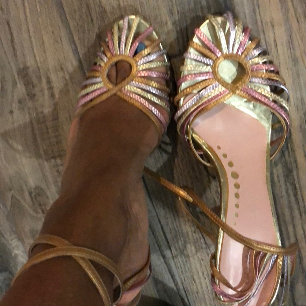 Multi Colored Multi Strapped Sandals - image 2